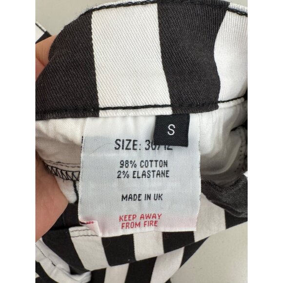 Madcap England Holy Roller Striped striped Jeans flare retro Y2K sz 30 - Picture 9 of 10